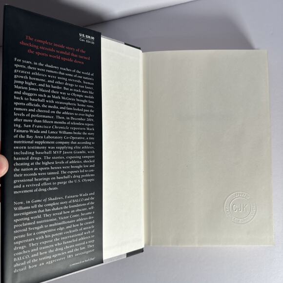 Game of Shadows Tony Dungy BALCO and the Steroids Scandal that Rocked 1st LN HC - Picture 7 of 9